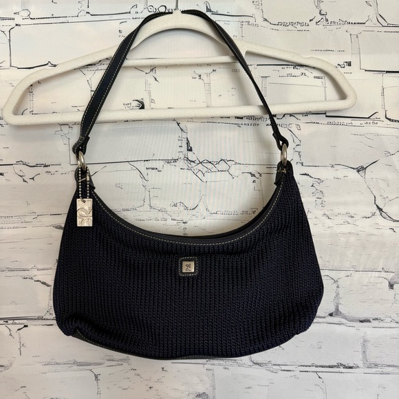 Lina Handbags - NWT Lina Navy Knit Shoulder Hobo Bag